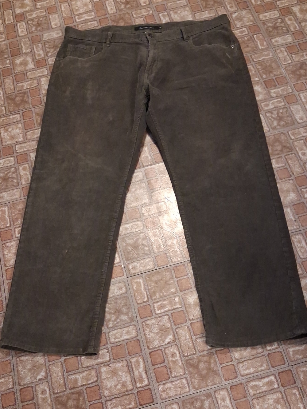 Calvin Klein Jeans Men's Olive Corduroy Pants 40x30